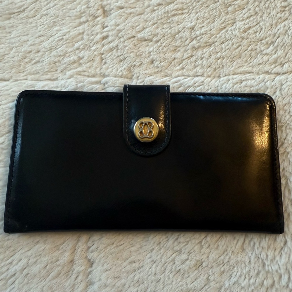 Vintage Bosca Full Grain Leather Continental Wallet Elegant EUC